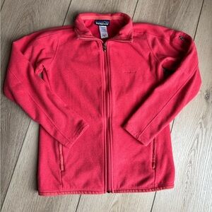 Patagonia Women’s Fleece Full Zip Jacket with Arm‎ Pocket | Coral Pink | Size XS